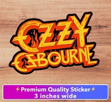 Ozzy Ozbourne Fan Art Fire Premium Vinyl Sticker Decal Rock Metal