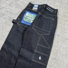 Baggy Wide Tapered Leg Y2K Leemans Skater Carpenter Cargo Utility Denim Jeans