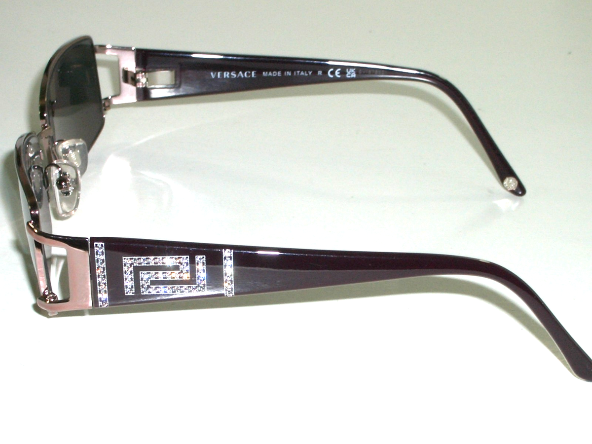 VERSACE ITALY MOD.1163-B 52[]16 130 SLEEK RECTANGULAR EYEGLASSES