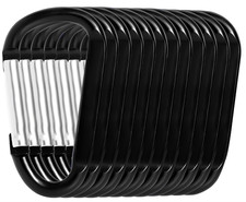 12PCS Aluminum Carabiner Hooks Spring Snap Clips for Keys, Hiking, Travel