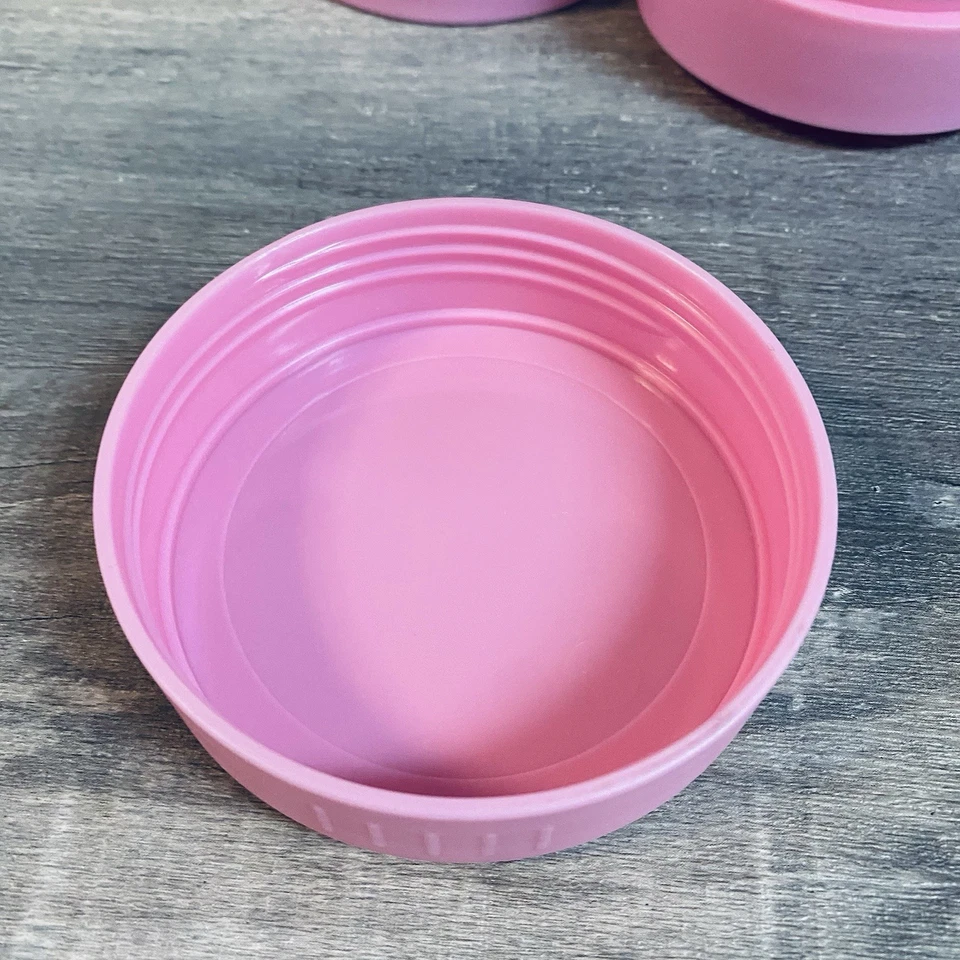 Contenedor de comida fría caliente Pottery Barn Kids almuerzo aislado rosa/marrón sin cuchara Foto 4 de 4