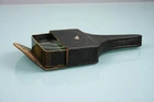 Vintage Vienna hand magnifier from around 1900 in original leather case