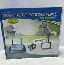 JUSTPET Smart Pet Electronic Fence 2 In 1 100-990 Feet 01-JY-S28-2C