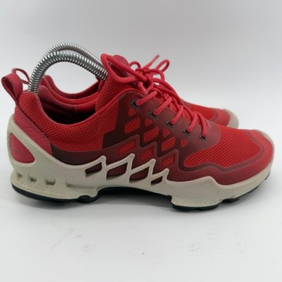 ECCO Biom C-Trail Red Mesh Trail Running Shoes Womens 38 US 7.5