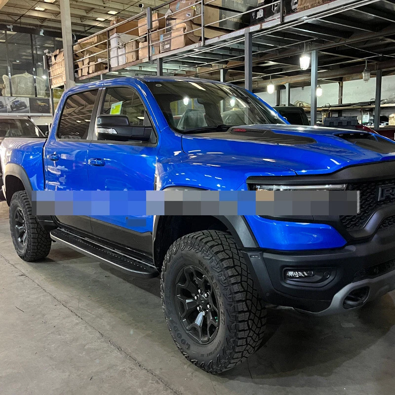 Barra lateral de acero apta para Dodge RAM 1500 TRX 2022 2023 estriberas escalón lateral Foto 4 de 4