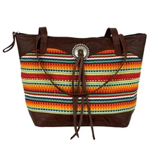 American West Maká Festive Zip-Top Tote