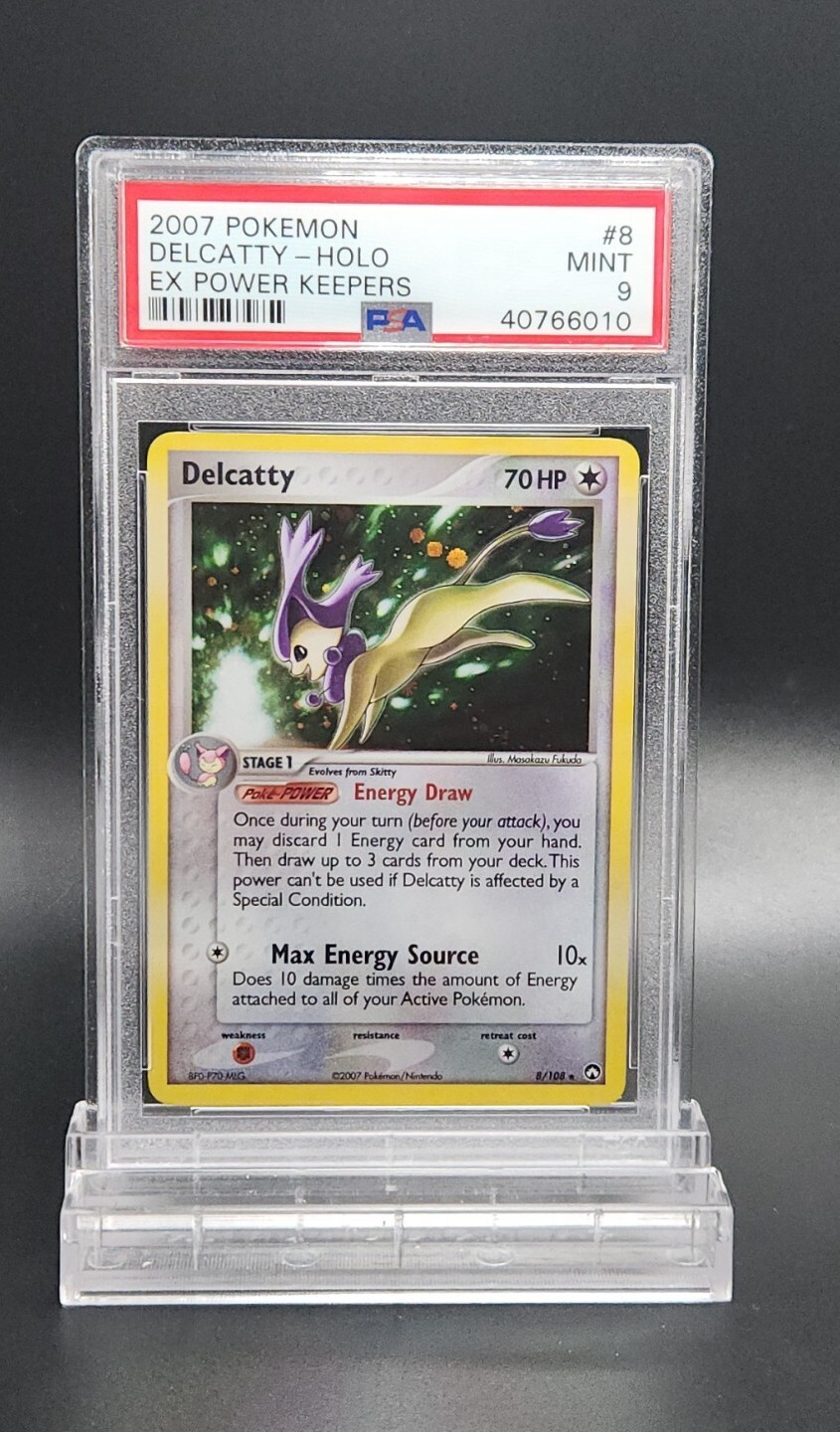 PSA 9 MINT Delcatty ex Power Keepers  Holo Rare Pokemon Card 8/108 Fukuda