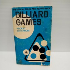 Vintage 1974 Billiard Games Official Rules  Record Book FC 70A/5 D53 