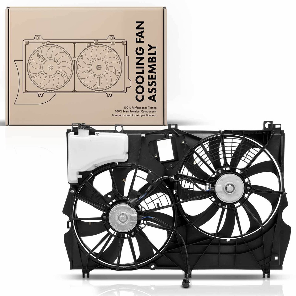 Dual Engine Radiator Cooling Fan w/ Shroud Assembly for Lexus RX350 16 ...