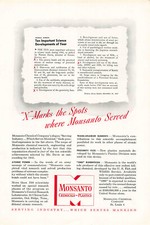 Monsanto Print Ad Vintage Advertisement Chemical Company St Louis MO 1946