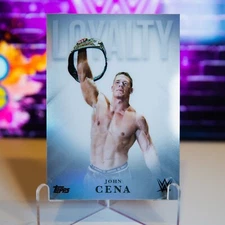 John Cena 2025 Topps Chrome WWE Loyalty SP Refractor CJC-16
