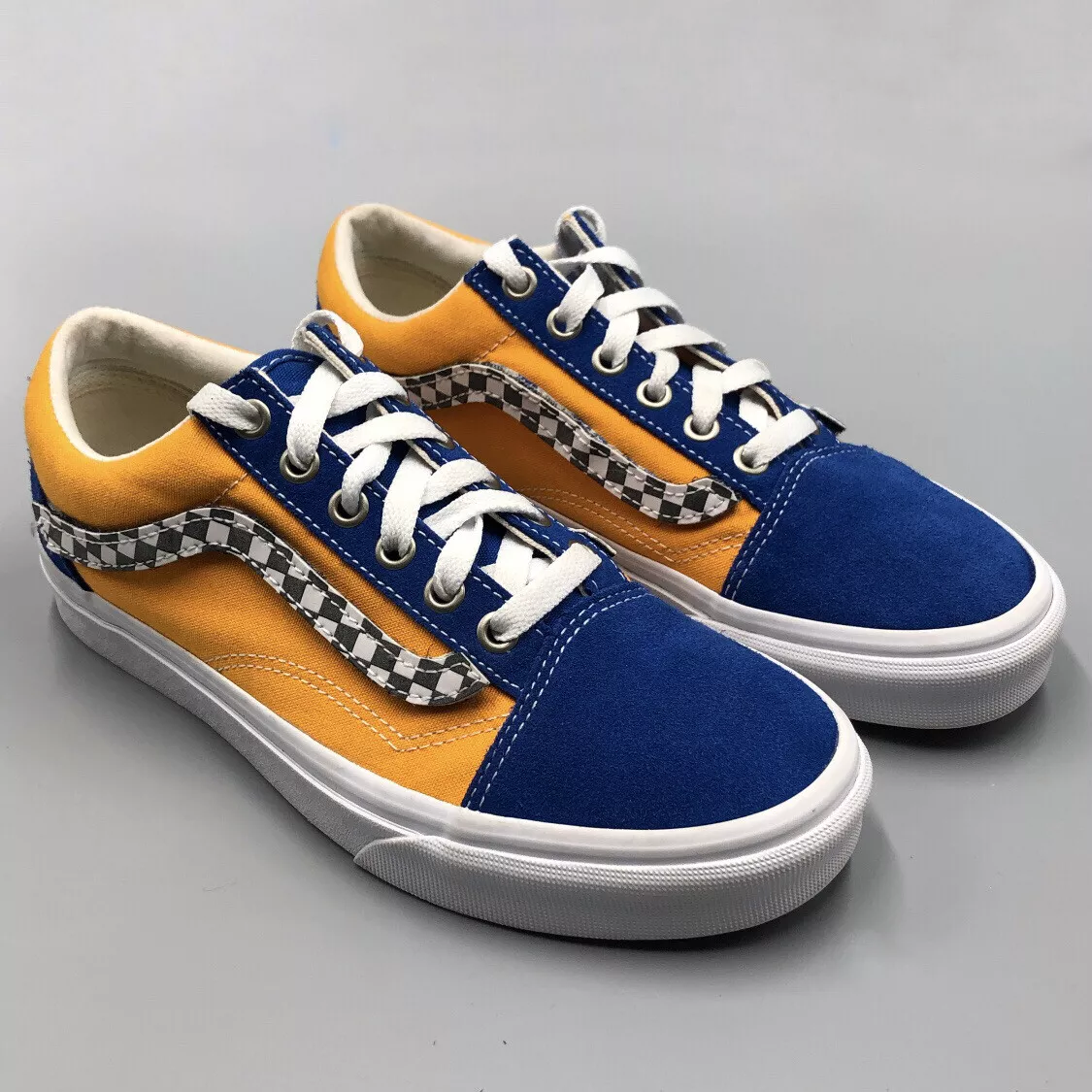 Vans Old Skool Low Official Velcro M Sz 5.5/W 7 Blue | eBay