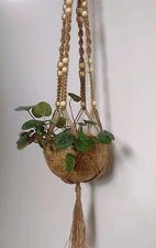 KMNatural Macrame Plant Hanger Handmade Hemp M23P14