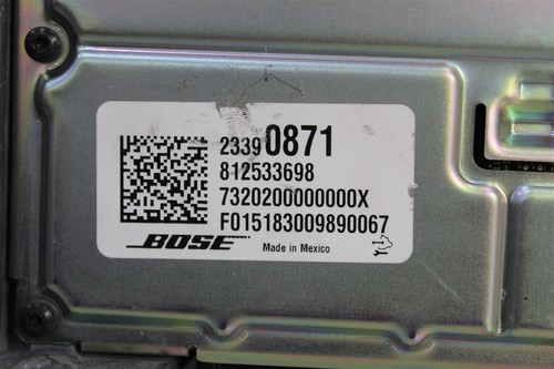 2016-18 Chevy Colorado BOSE Audio Stereo AMP Amplifier 23390871 Module 210 3B6-5 - Picture 2 of 5