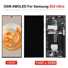 OEM AMOLED For Samsung Galaxy S22 Ultra 5G SM-S908U/W LCD Display Touch Screen