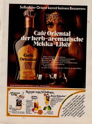 3w8807/ Old Advertising 1974-Cafe Oriental Mocha Liqueur