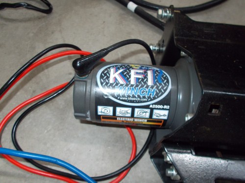 Used KFI 2500 LB Winch Mount Controller Solenoid Bar Switch Harness - Picture 3 of 5