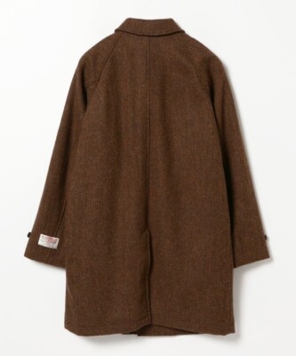 ASK availability First) BEAMS Bal Collar Coat Harris Tweed