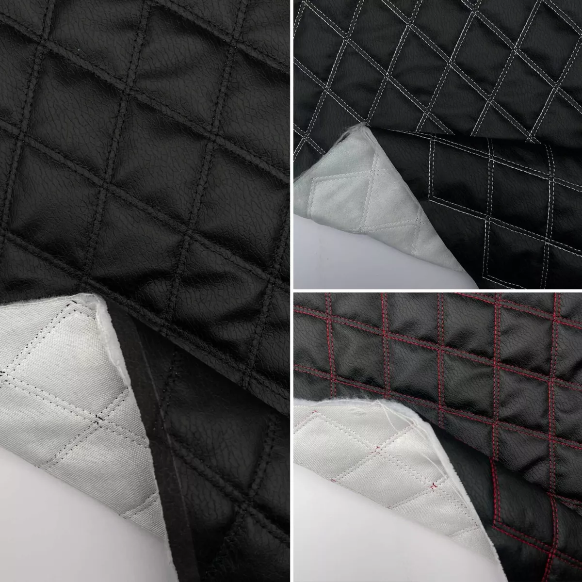 Quilted faux leather upholstery fabric discount