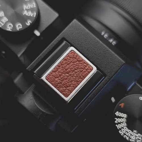 Genuine Leather Alloy Camera Hot Shoe Cover Fit For Nikon Fujifilm Canon Olympus - Picture 8 of 43