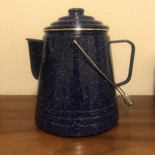 Enamelware Speckled 11.5 Inch Camping Farmhouse Coffee Pot