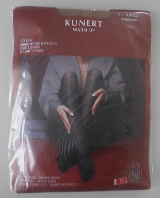 New & OVP: Kunert Warm Up Tights! 60 DEN! Size 48/50 or XL! 60 DEN Brown