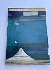 PAINTING ABSTRACT EXPRESSIONISM MYSTERY MYSTERY DIEBENKORN STYLE ERA  VINTAGE
