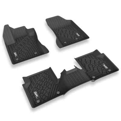 3W TPE Floor Mats Fit for Jeep Compass 2017-2025 All Weather Car Liner Black