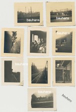 9 x Foto Frankreich Versailles Bahnhof Eisenbahn Soldaten  2.WK (5217x)