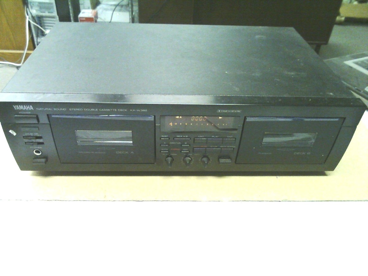 ヤマハ　KX-W382 ステレオダブルカセットデッキ YAMAHA KX-W382 DOUBLE CASSETTE / TAPE DECK | eBay
