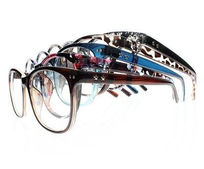 Unisex Colored Large Oversize Stars Pattern Reader Reading Glasses +1.0 ~ +4.0