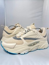 DIOR B22 Cream/White & Baby Blue Trainer Runners UK9 EU43