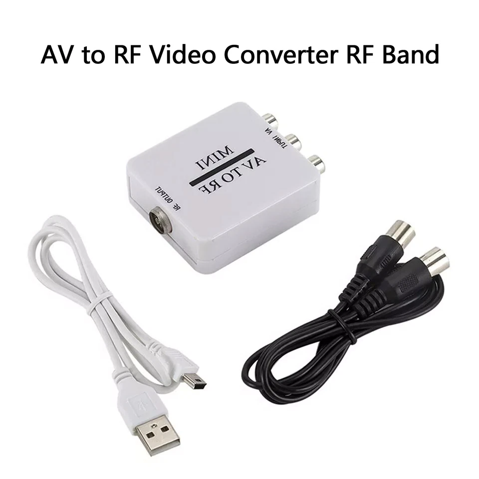 Video Converter RCA/Composite A/V To RF/Coax/Coaxial Converter RF Modulator AV 2 - Image 3 of 4