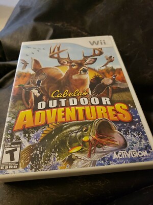 Cabela's Outdoor Adventures (Nintendo Wii, 2009)cib disc has scratches 
