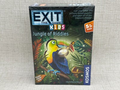 EXIT: The Game - Kids: Jungle of Riddles Brainteasers Cooperative Game Ages 4-8