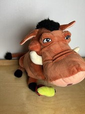 Pumbaa The Lion King Disney Store Exclusive 14" Plush Stuff Toy With Grub Bugs