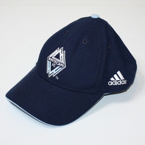 Adidas Boy's MLS Vancouver Whitecaps FC Soccer Blue Baseball Hat Cap size 8-20