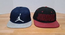 2 Youth JORDAN JUMPMAN Flatbill Snapback Hats Caps, Flat Bill
