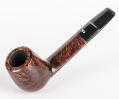Briar Tobacco Smoking Pipe Aviator, Hand Carved, Metal Cooling Filter, Brown