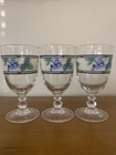 3 Mikasa Garden Harvest Water Goblets 7" Tall 14 Oz Fruit & Leaves on Rim EUC — photo 2