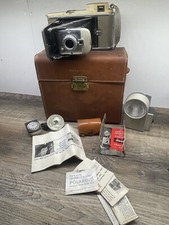 Vintage Polaroid Land Camera Model 80 with Leather carry strap Case Untested