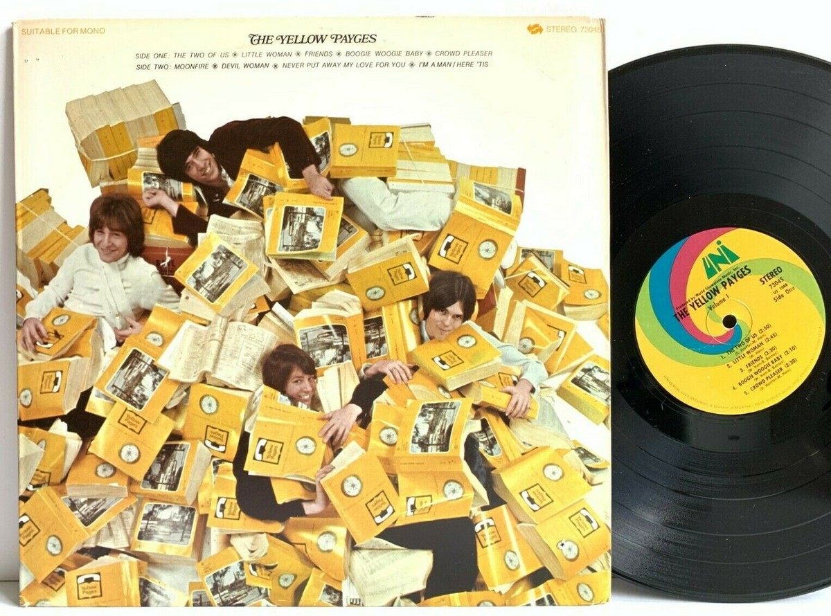 The Yellow Payges ‎Volume 1 / Original Psych Rock Uni LP Vinyl