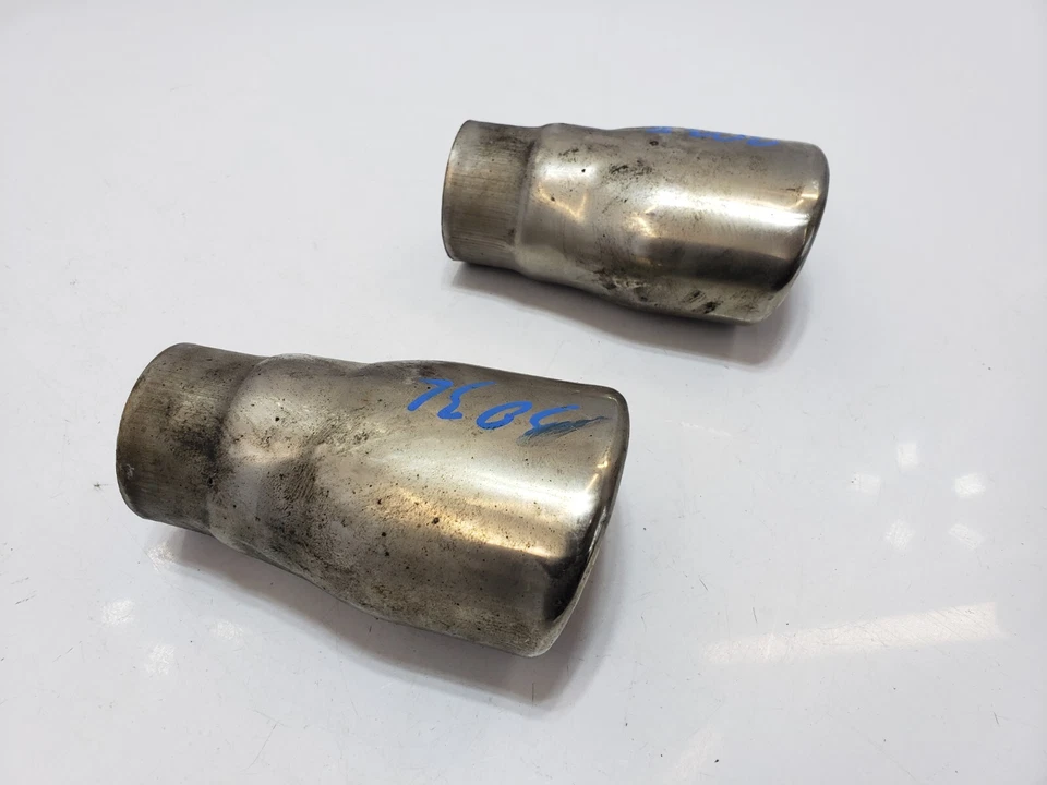 ✅ 98-03 OEM Jaguar XJ8 XJR XK8 Rear Left Right Exhaust Muffler Tip SET Of 2 - Image 2 of 4