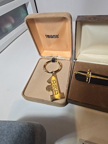 Lot Of Vintage Antique Tie Bars Clips & Cuff Links. Swank Tie Clip Bulova K1 - Picture 12 of 15