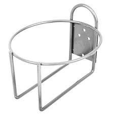 Round 1 Gallon Silver Powder Coated Wall Bracket, Silver Powder Coated