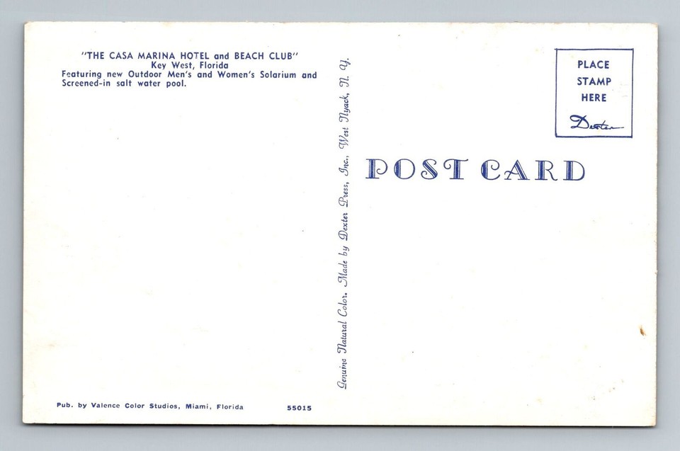 Key West FLFlorida, The Casa Marina Hotel, Beach Club, Vintage Postcard eBay