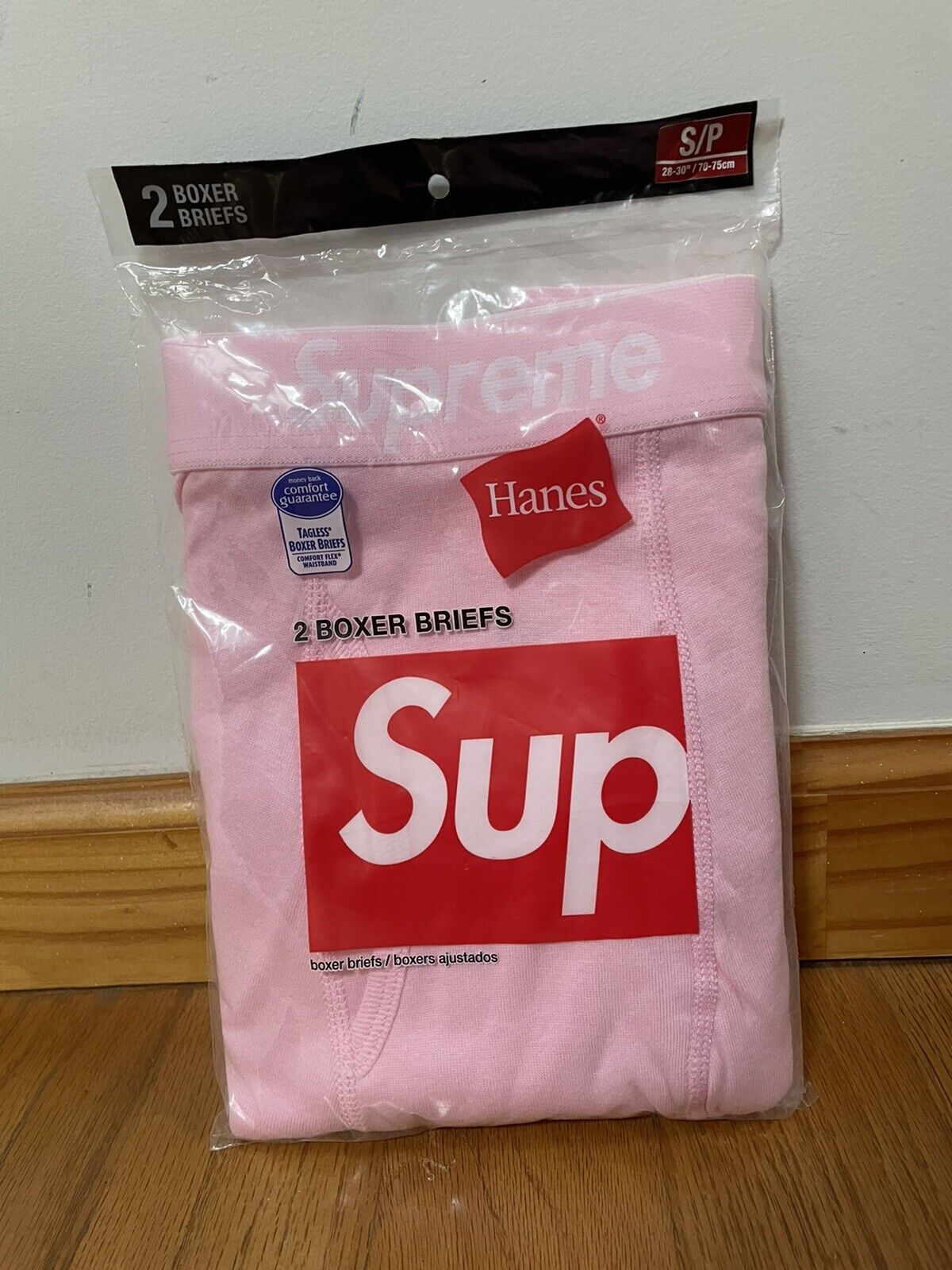 Supreme Hanes Boxer Briefs (2 Pack) - Size S-XL in Pink - New FW21