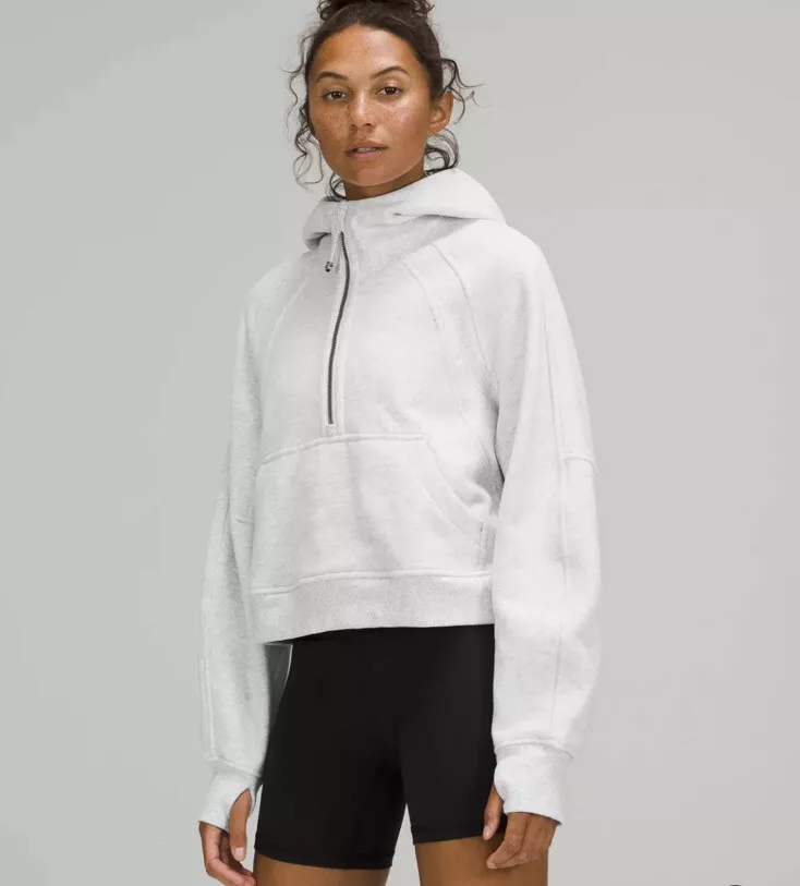 Lululemon Scuba Oversized 1/2 Zip Hoodie Heathered Core Ultra Grey Lululemon Scuba Oversized 1/2 Zip Hoodie Heathered Core Ultra Grey
