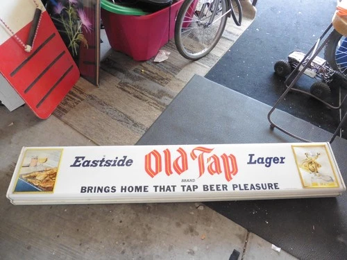 Vintage 60's Eastside Old Tap Lager Beer lite light up Sign Pabst Brewing
