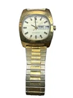 Vintage Timex Men’s Mechanical Watch TV Style Day Date England Runs Broken Band